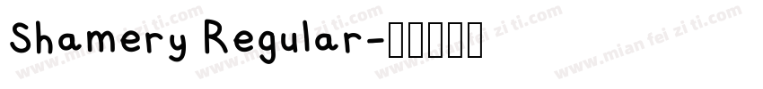 Shamery Regular字体转换
